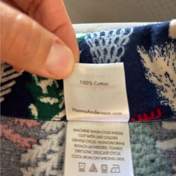 Hanna Andersson Winter Forest Christmas Trees Cotton Pajamas Nightgown Holiday S - Picture 9 of 10